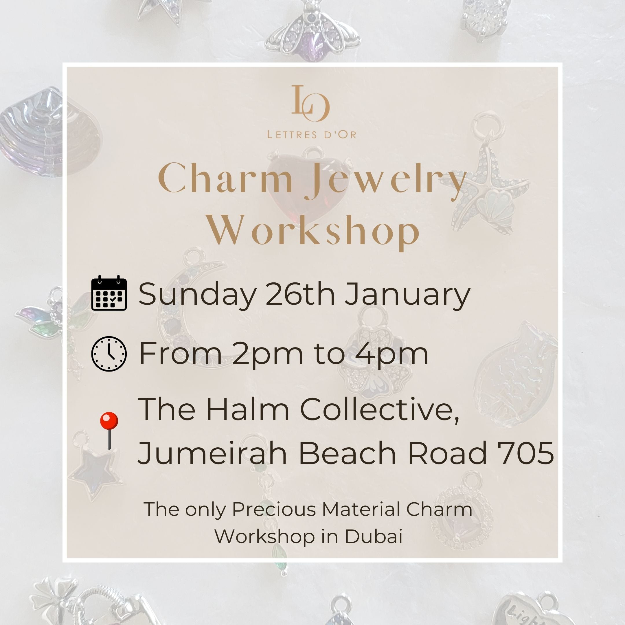 Sterling Silver Charm Workshop 26th January