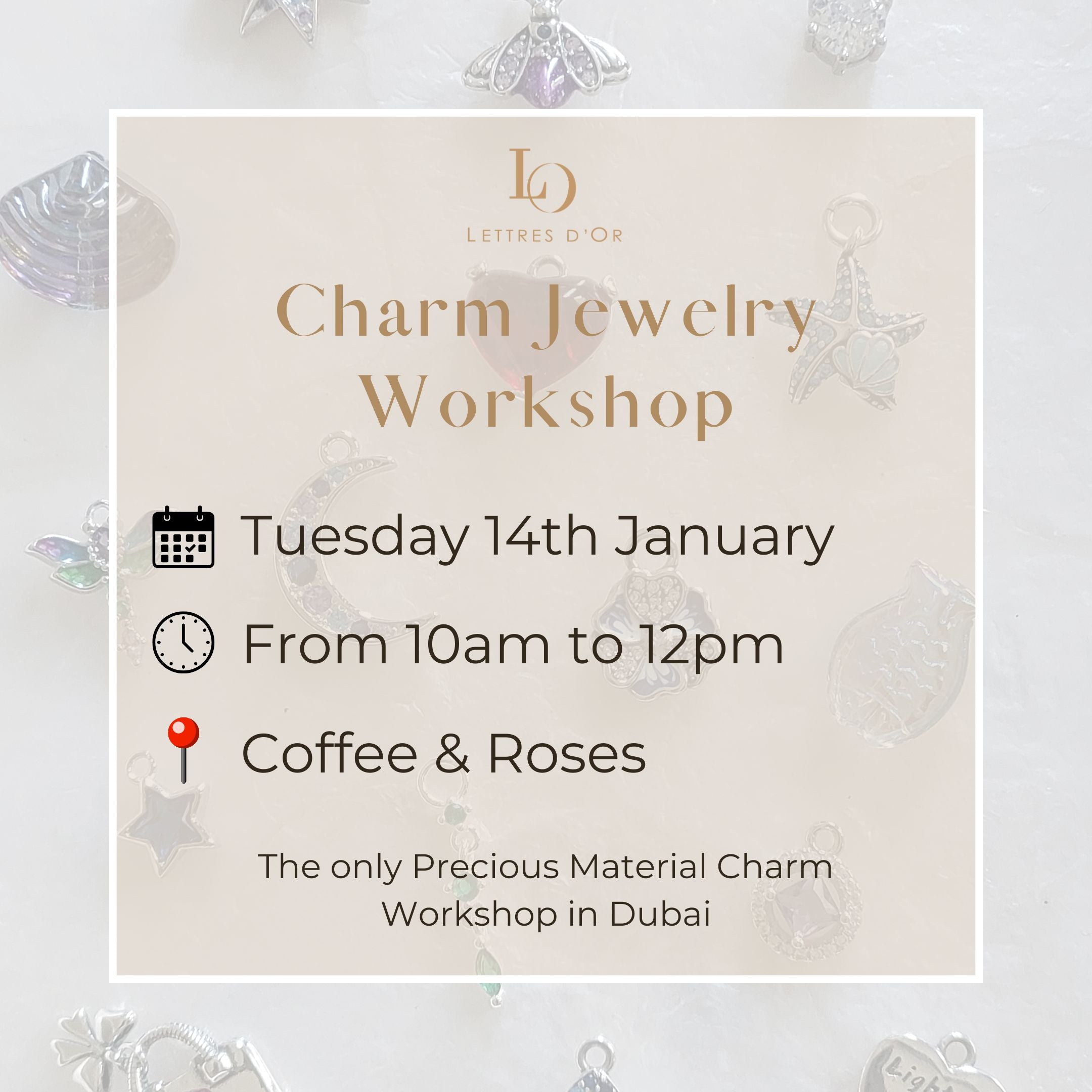 Sterling Silver Charm Workshop 14th January