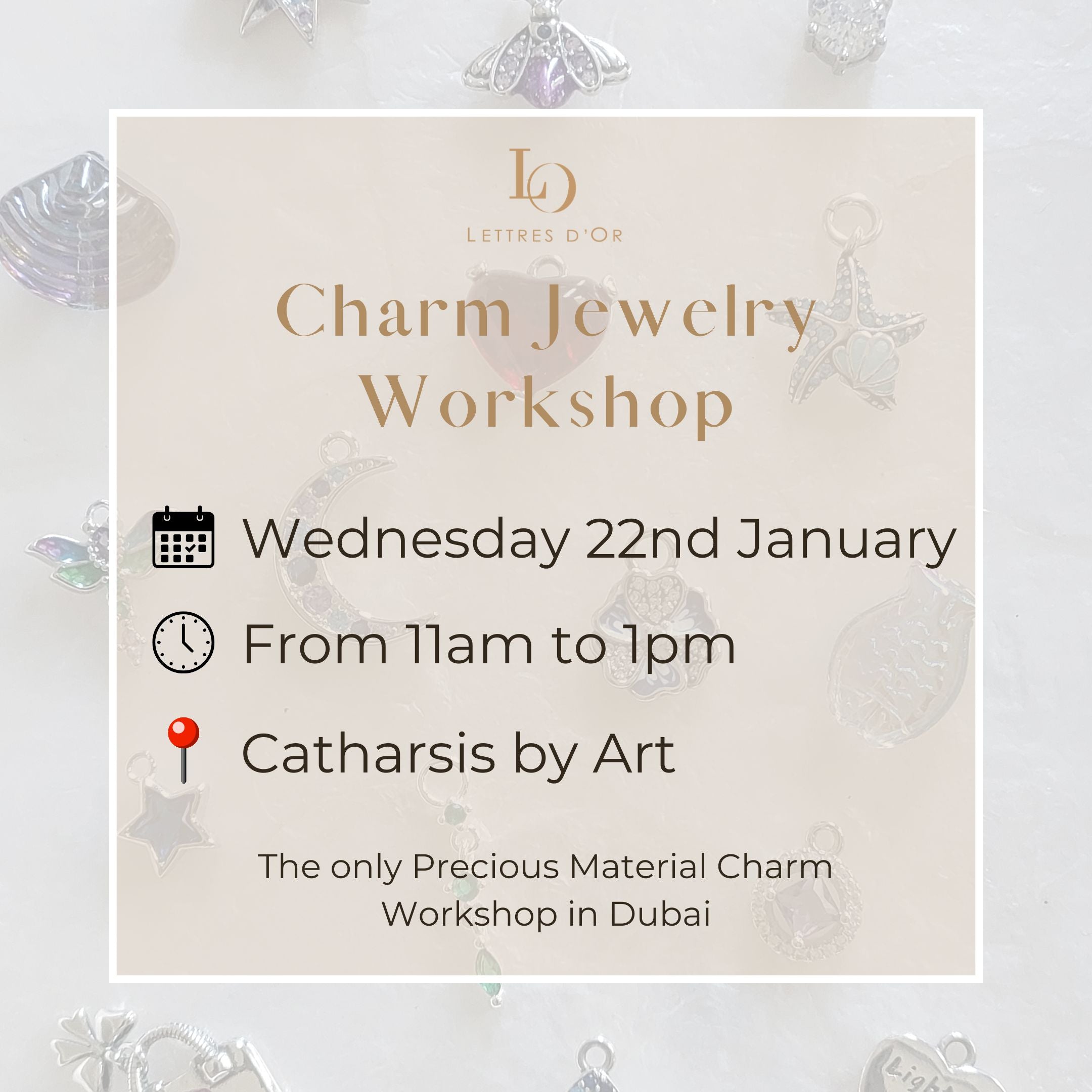 Sterling Silver Charm Workshop 22th January