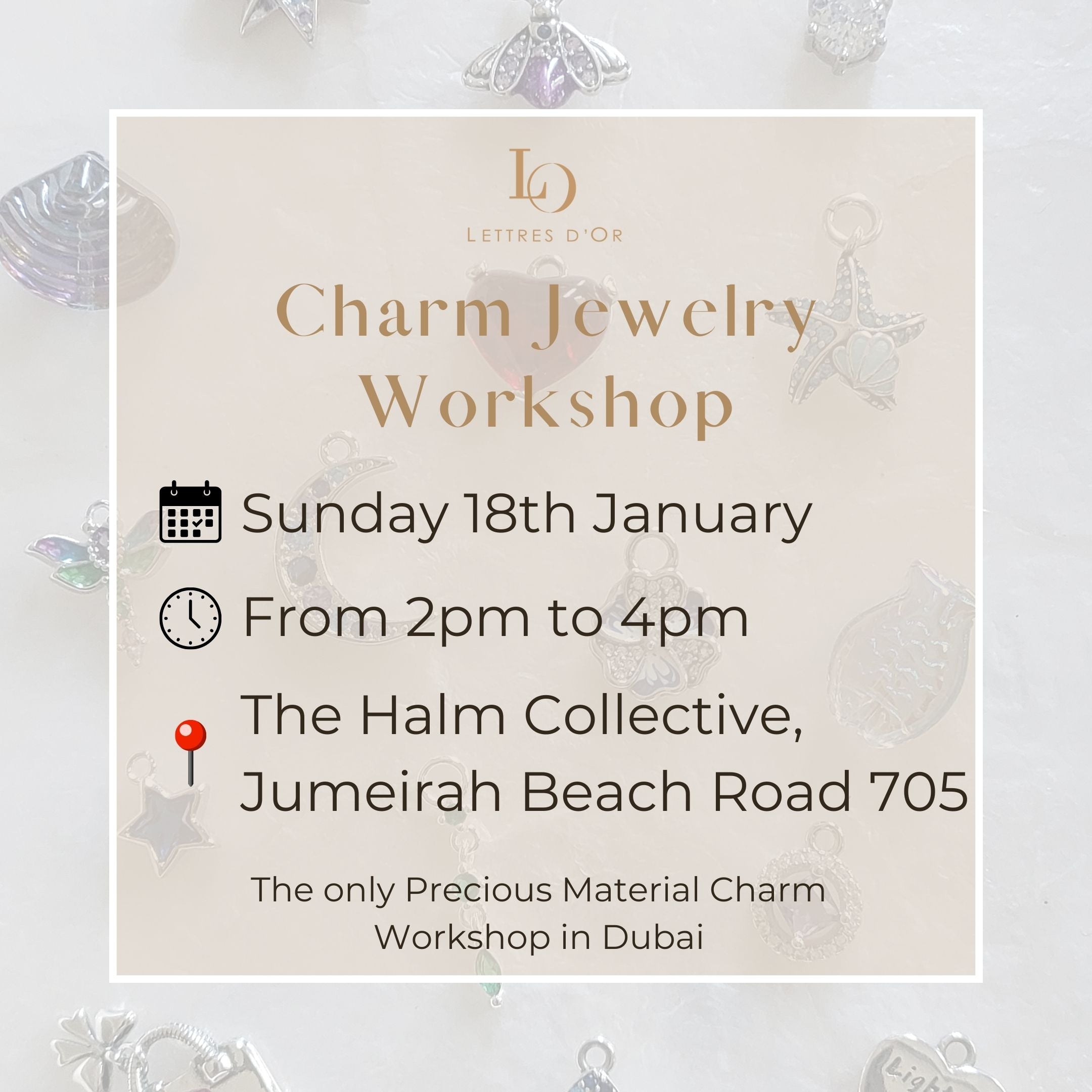 Sterling Silver Charm Workshop 18th January