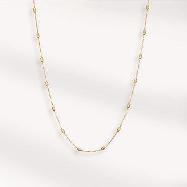 Chain Necklace, 18k Gold Plated Necklace, 18k Pure Gold Necklace, Silver 925 Necklace, Long Necklace, Handmade, Rocks, Fine Jewellery, Simple Necklace, Precious